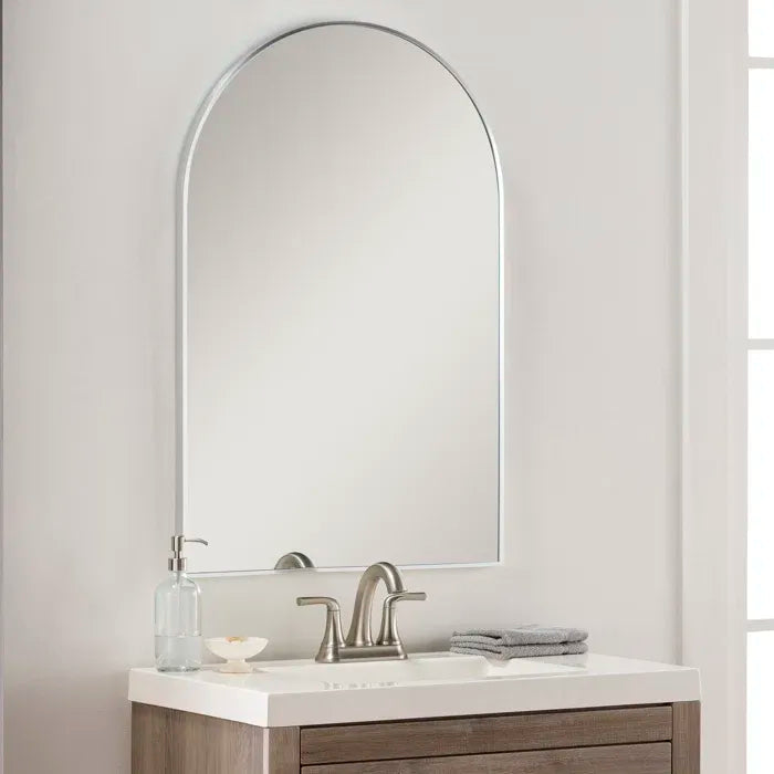 Silver Arched Wall Mirror | 20×30 in.