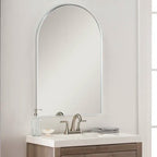 Silver Arched Wall Mirror | 20×30 in.