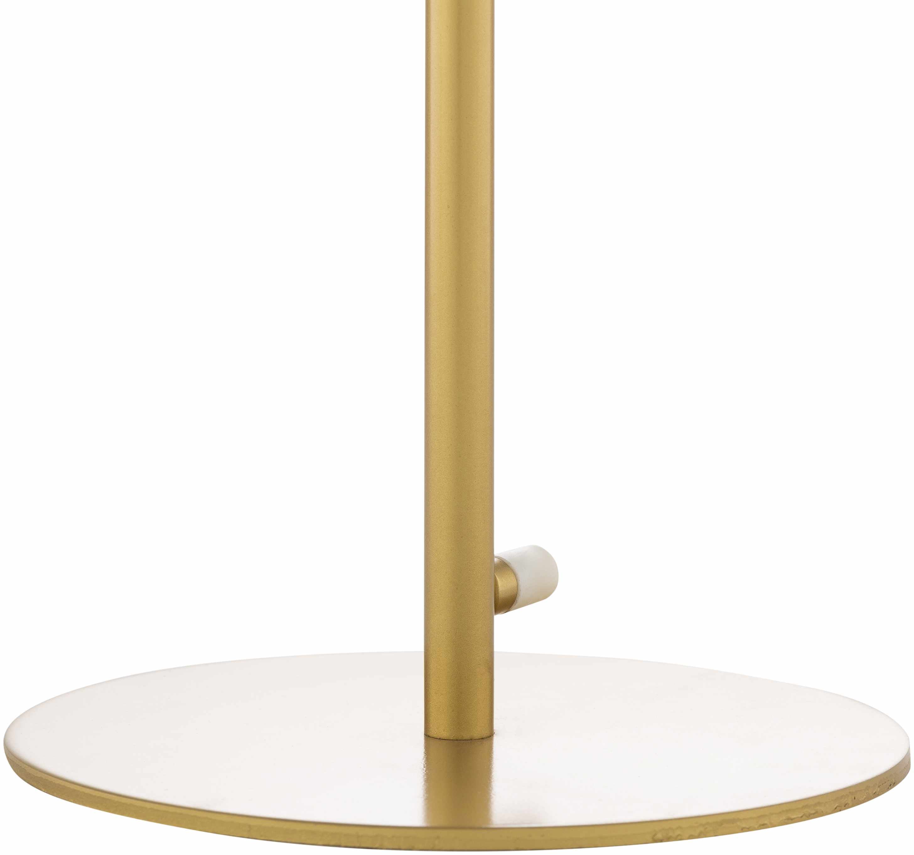 Mustard Modern Table Lamp with glass details for bedside or console tables-4